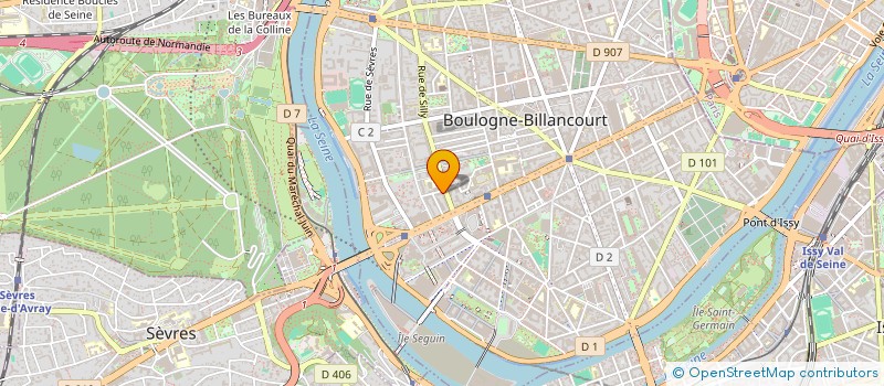 localisation de l'entreprise DBG  BOULOGNE-BILLANCOURT