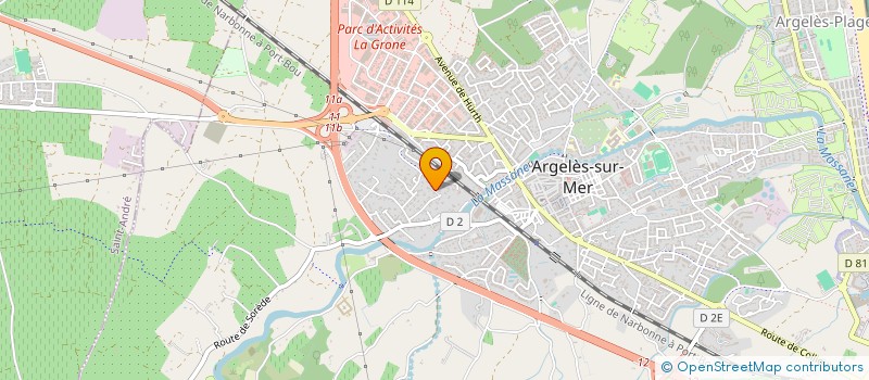 localisation de l'entreprise DBG INVESTISSEMENTS à ARGELES-SUR-MER