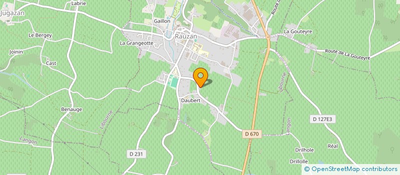 localisation de l'entreprise DBG1  RAUZAN