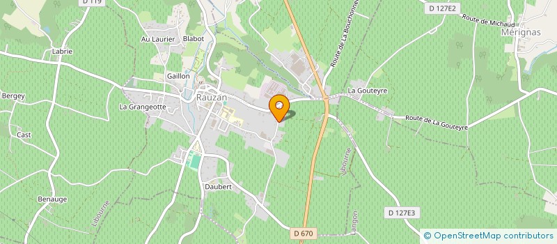 localisation de l'entreprise DBG2  RAUZAN