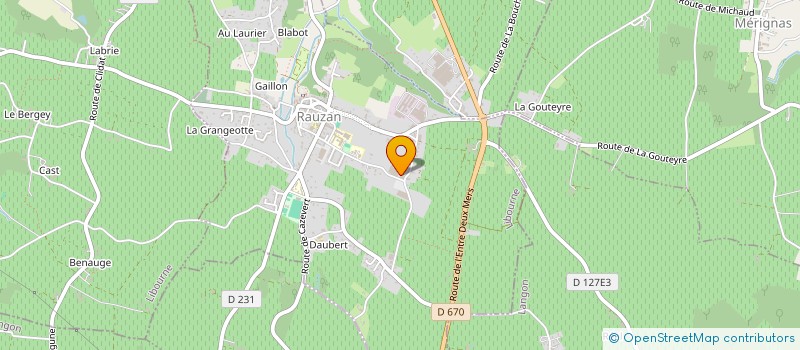 localisation de l'entreprise DBG3  RAUZAN