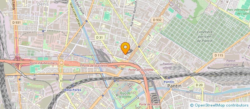 localisation de l'entreprise DBGF  AUBERVILLIERS