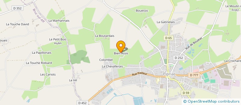 localisation de l'entreprise DBGV IMMO  PIPRIAC