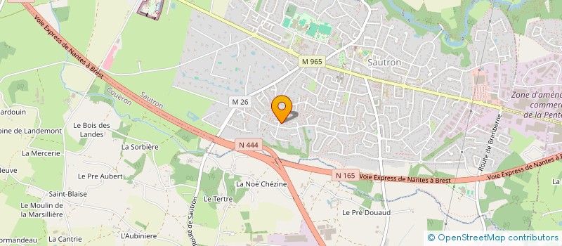 localisation de l'entreprise DBH à SAUTRON