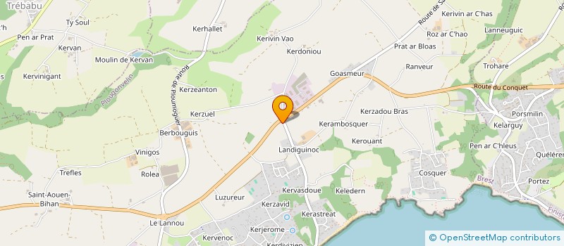 localisation de l'entreprise DBH à PLOUGONVELIN