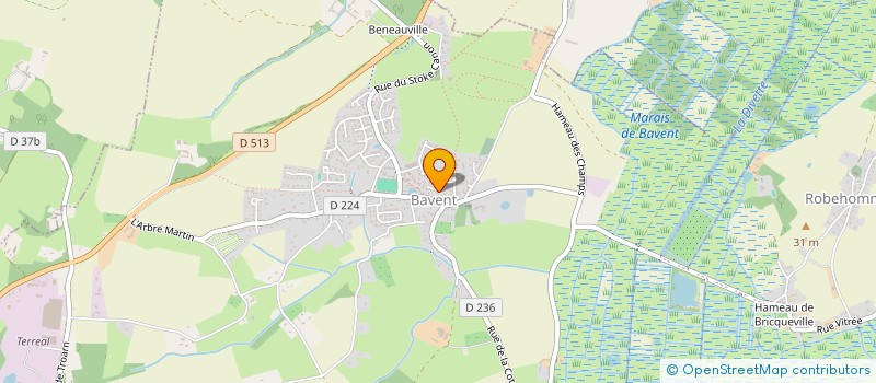 localisation de l'entreprise DBH DES DEUX PIERRES  BAVENT