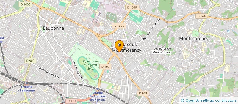 localisation de l'entreprise DBH DIGITAL  SOISY-SOUS-MONTMORENCY