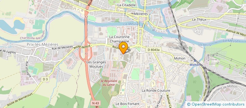 localisation de l'entreprise DBHL à CHARLEVILLE-MEZIERES