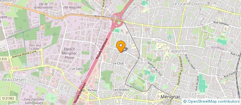 localisation de l'entreprise DBHOLDING  MERIGNAC