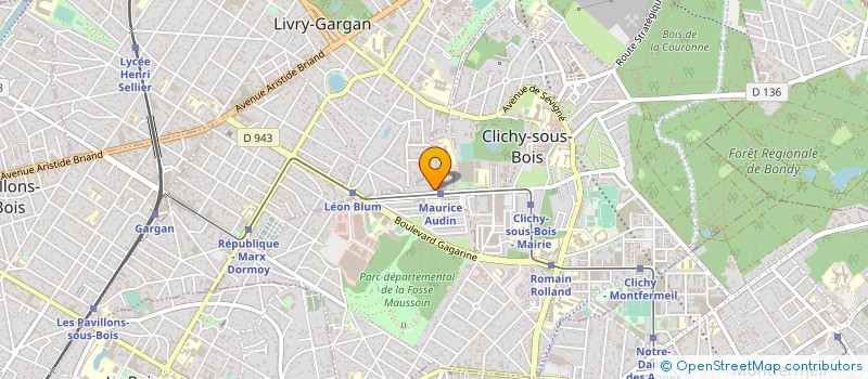 localisation de l'entreprise DBI à CLICHY-SOUS-BOIS