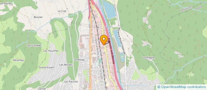 localisation de l'entreprise DBI FINANCE  SALLANCHES