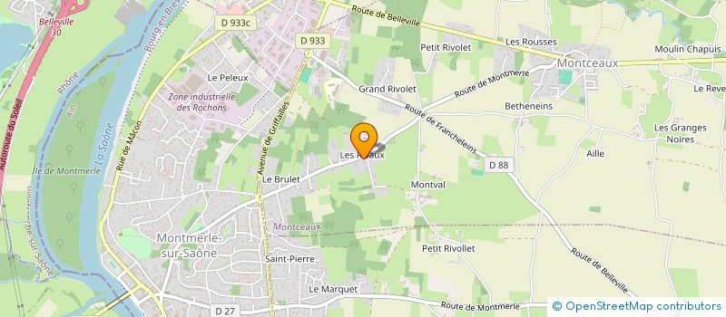 localisation de l'entreprise DBI HOLDING  MONTCEAUX