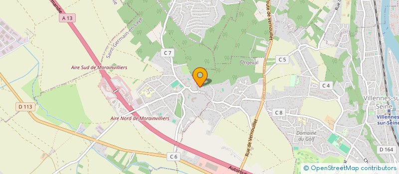 localisation de l'entreprise DBI SECURITE à ORGEVAL