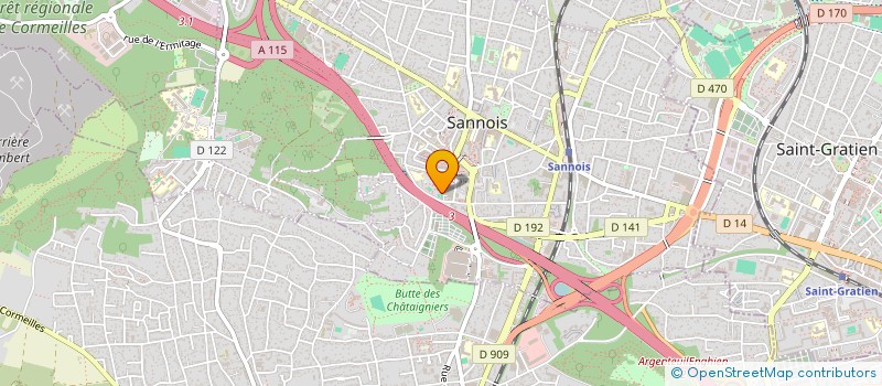 localisation de l'entreprise DBI TRANSPORT FRANCE à SANNOIS