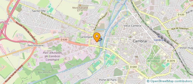 localisation de l'entreprise DBJ EXPERTISES à CAMBRAI