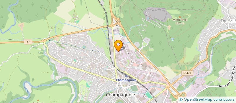 localisation de l'entreprise DBJ IMMO  CHAMPAGNOLE