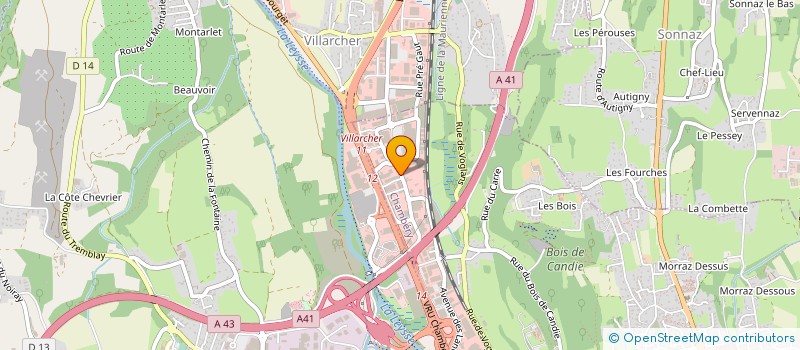 localisation de l'entreprise DBJ PROPRETE  CHAMBERY