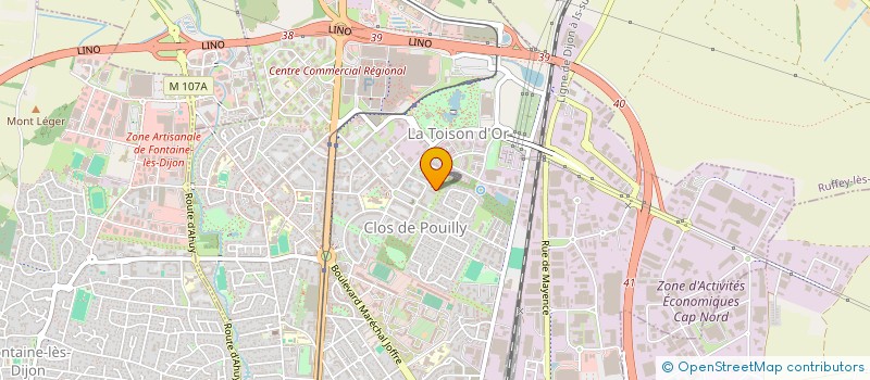 localisation de l'entreprise DBJEE CONSULTING à DIJON