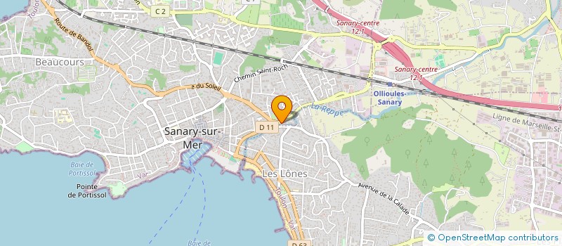 localisation de l'entreprise DBK  SANARY-SUR-MER