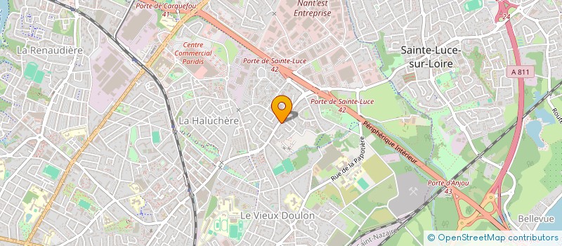 localisation de l'entreprise DBK à NANTES