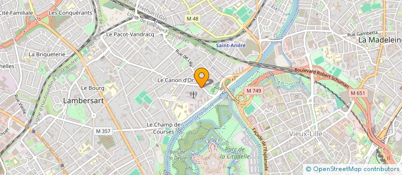 localisation de l'entreprise DBL à LILLE