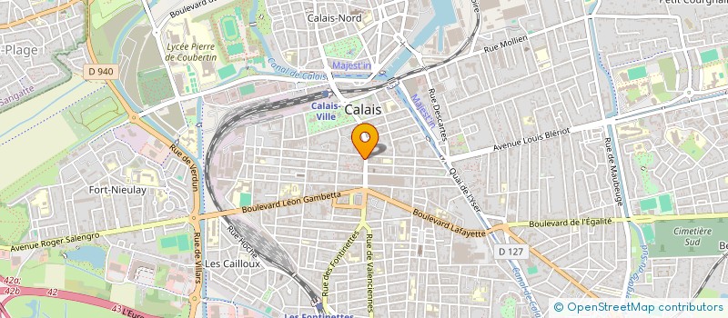 localisation de l'entreprise DBL  CALAIS