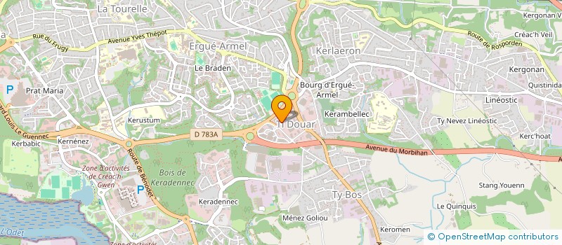 localisation de l'entreprise DBL FINANCES à QUIMPER