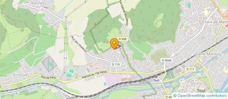 localisation de l'entreprise DBL LAVAGE  CHOLOY-MENILLOT