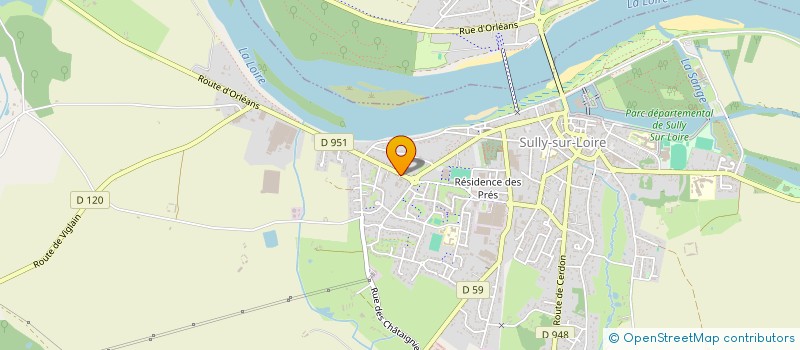 localisation de l'entreprise DBL SARL à SULLY-SUR-LOIRE