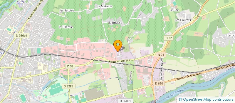 localisation de l'entreprise DBLG INVEST à BERGERAC