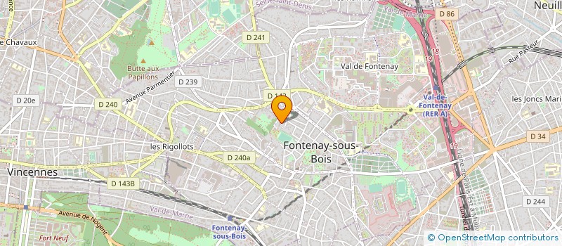 localisation de l'entreprise DBLUM à FONTENAY-SOUS-BOIS