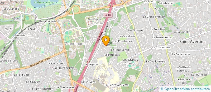 localisation de l'entreprise DBM à SAINT-AVERTIN