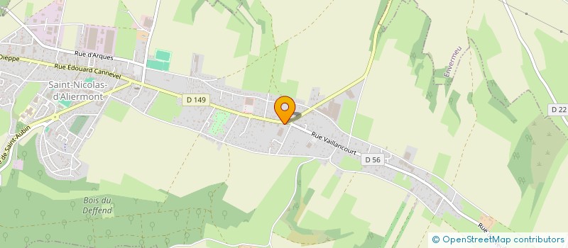 localisation de l'entreprise DBM à SAINT-NICOLAS-D'ALIERMONT