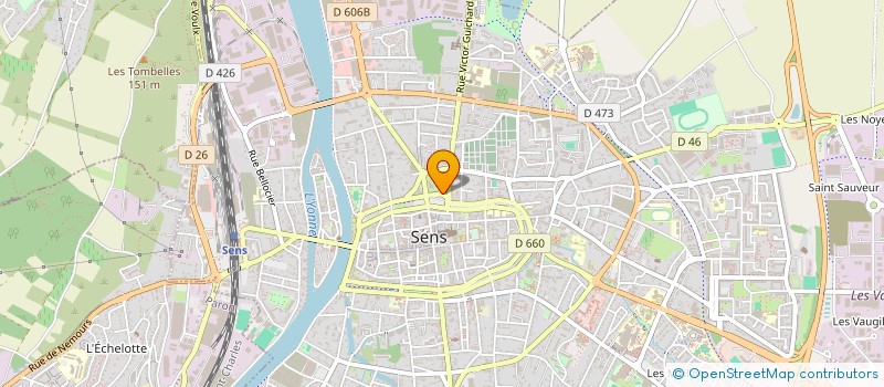 localisation de l'entreprise DBM  SENS