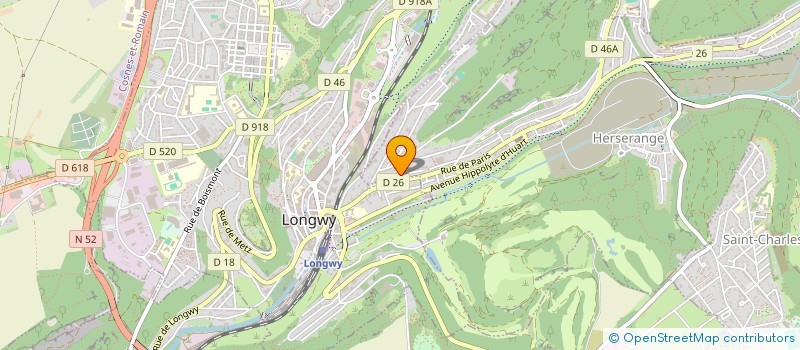 localisation de l'entreprise DBM à HERSERANGE