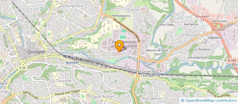 localisation de l'entreprise DBM CONCEPT à QUIMPER