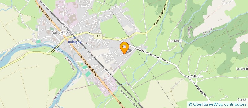 localisation de l'entreprise DBM IMMO  BALBIGNY