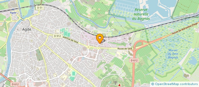 localisation de l'entreprise DBMD  AGDE