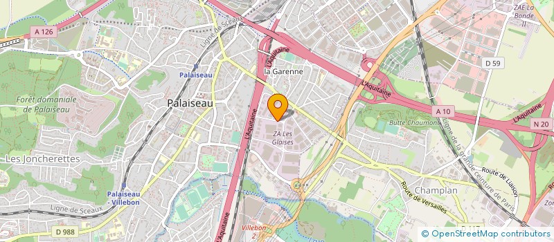 localisation de l'entreprise DBMG  PALAISEAU