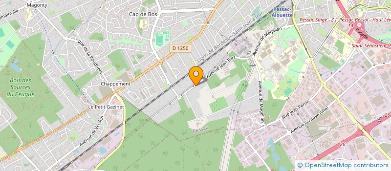 localisation de l'entreprise DBMGESTION à PESSAC