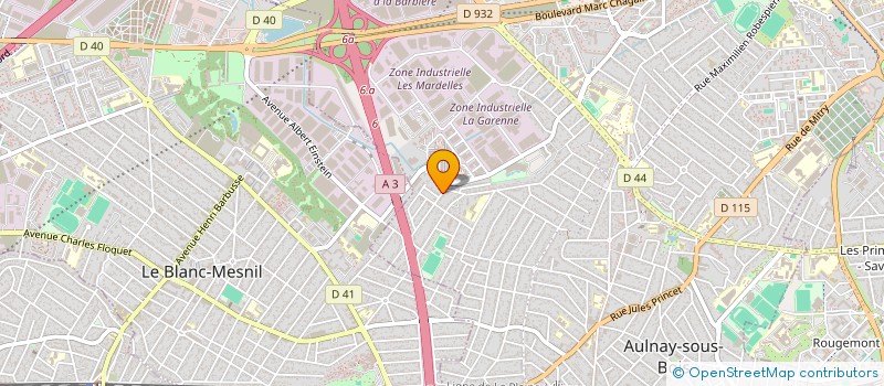localisation de l'entreprise DBMX à AULNAY-SOUS-BOIS