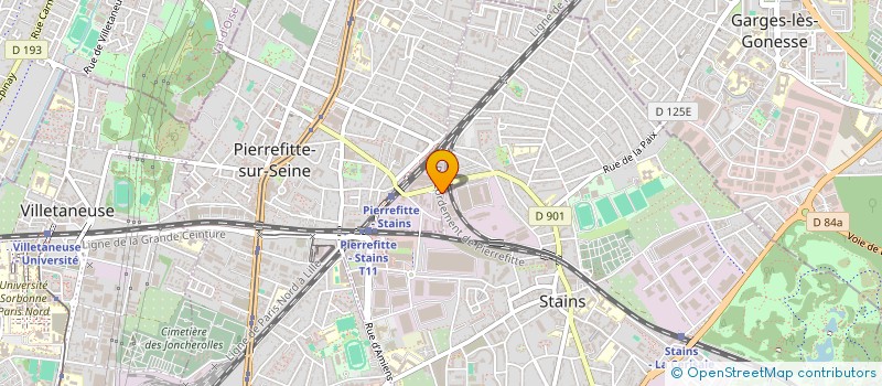 localisation de l'entreprise DBN à PIERREFITTE-SUR-SEINE