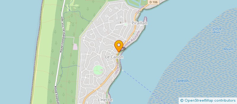 localisation de l'entreprise DBO 33  LEGE-CAP-FERRET