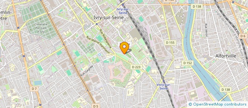 localisation de l'entreprise DBO-MANAGEMENT&DEVELOPPEMENT à IVRY-SUR-SEINE