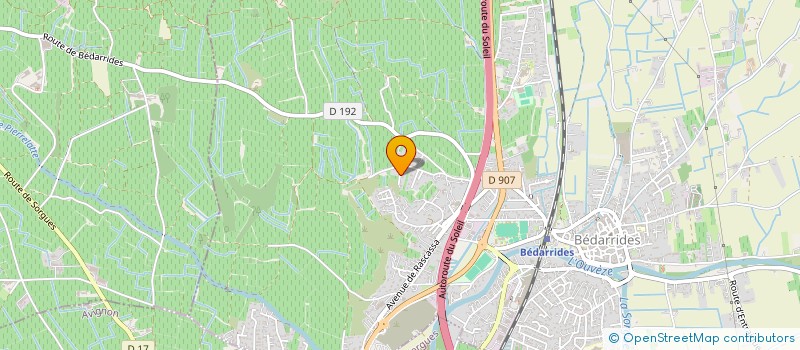 localisation de l'entreprise DBORA  BEDARRIDES