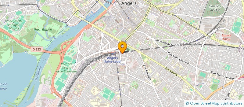 localisation de l'entreprise DBP FINANCE à ANGERS