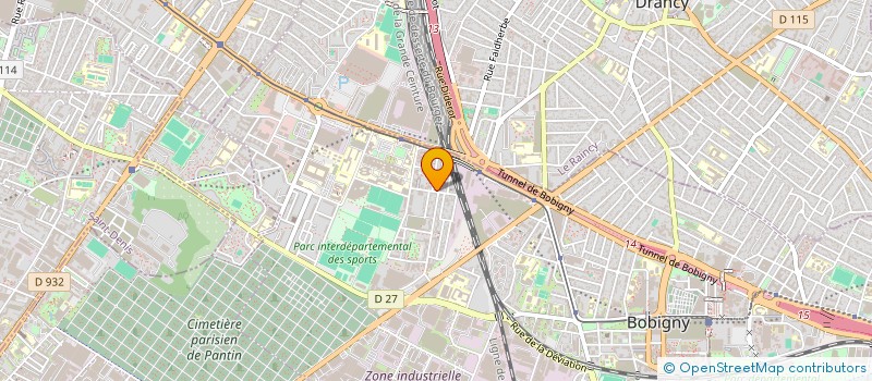 localisation de l'entreprise DBPARIS  AUBERVILLIERS