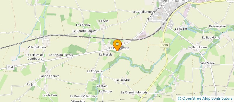 localisation de l'entreprise DBPL-BRZ-VVJT  PLEINE-FOUGERES