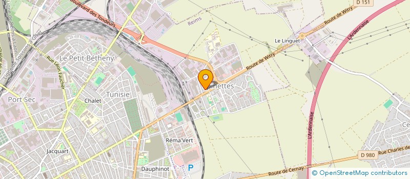 localisation de l'entreprise DBPM  REIMS