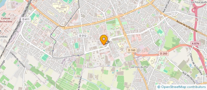 localisation de l'entreprise DBR  ANGERS